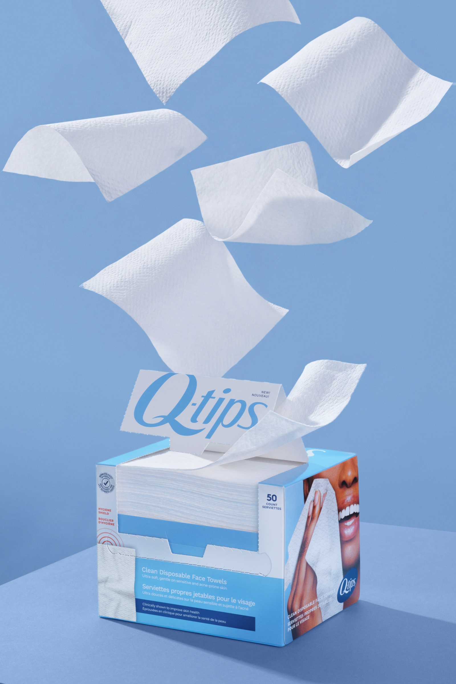 Q-tips: Dry Face Towel Launch, Q-tips (Evermark)